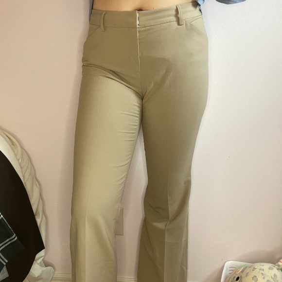 Beige Flare Trousers - The Christie Fit - Picture 2 of 7